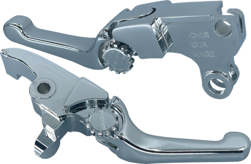 PSR Anthem Shorty Lever Set for Indian Motorcycles – Chrome, Part #12-01667-20