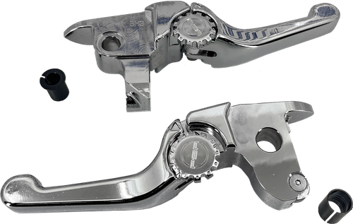 PSR Anthem Shorty Lever Set for Indian Motorcycles – Chrome, Part Number 12-01654-20