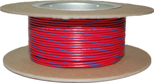 NAMZ Custom Cycle #18 Gauge Red/Blue Stripe 100' Spool of Primary Wire