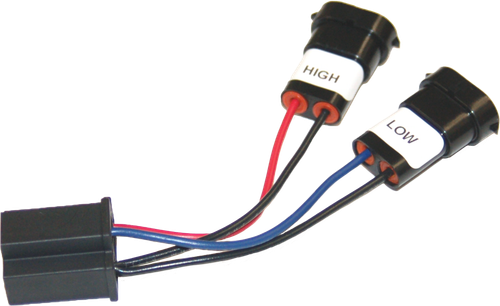NAMZ Custom Cycle Headlight Adapter Pigtail with H9/H11 to H4 Connector - Part NHAP-01