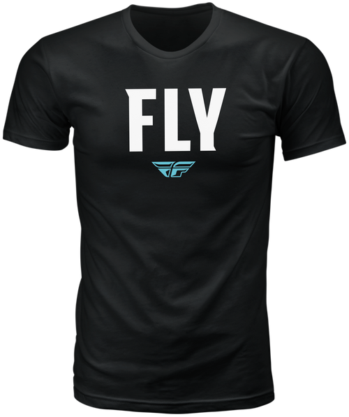 Fly Racing WFH Tee Black XL - Comfortable Premium Cotton-Polyester Crew Neck T-Shirt