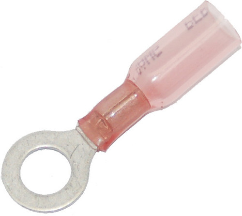 NAMZ Custom Cycle NIS-19164-0004 Ring Terminal Heat Sealable, 0.25 inch, Pack of 25