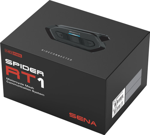SENA Spider RT1 Mesh Communication System with Three Buttons - Bluetooth 5.1, HD Speakers, and Up to 8 Miles Range