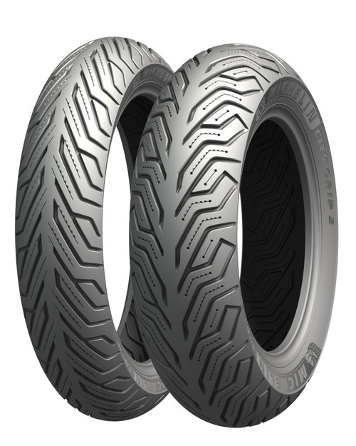 Michelin City Grip 2 Front/Rear Tire 130/70-13 for Scooters - Enhanced Wet Traction and Longevity