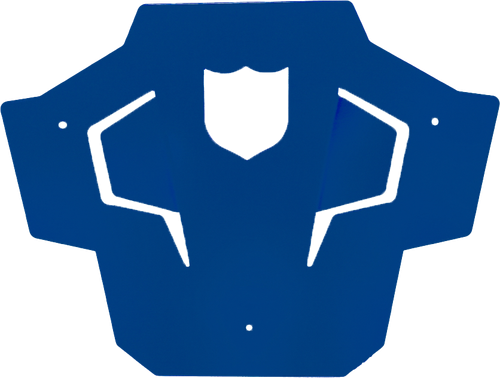 PRO ARMOR P199P367PB Rear Sport Bumper Skid Plate for SxS in Blue Polished Finish