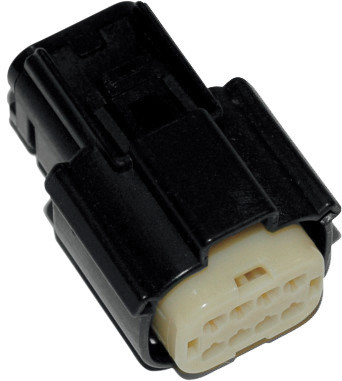 NAMZ Custom Cycle MX-150 Series 8-Pin Female Connector in Black for V-Rod - Part Number NM-33472-0801