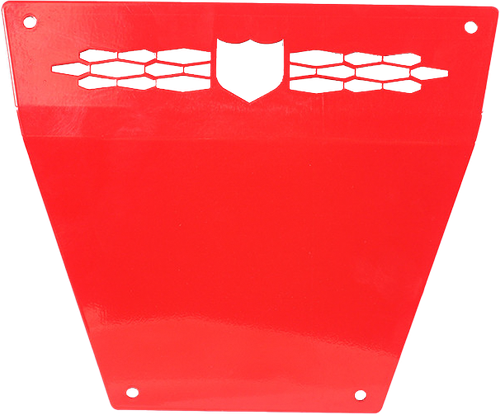 PRO ARMOR P141P363RD-293 Front Race Skid Plate in Red Polycarbonate