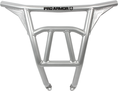 PRO ARMOR P187P361SSM Rear Sport Bumper Silver Sparkle Metallic for SxS