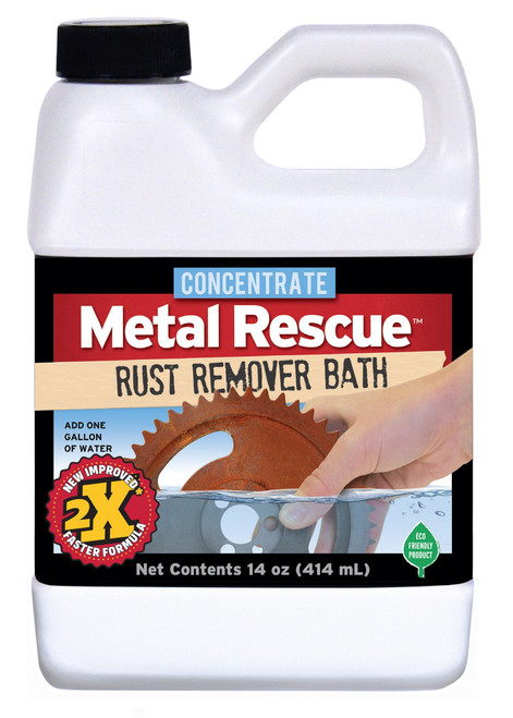 BLASTER Metal Rescue Rust Remover Concentrate 14 oz - Eco-Friendly Rust Removal Solution