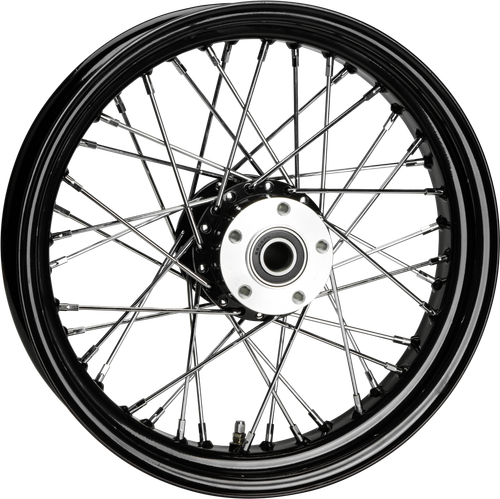 HardDrive 052-0248 Black 16x3.5-inch Rear Wheel with Chrome Spokes and XL Hub for Custom Motorcycles