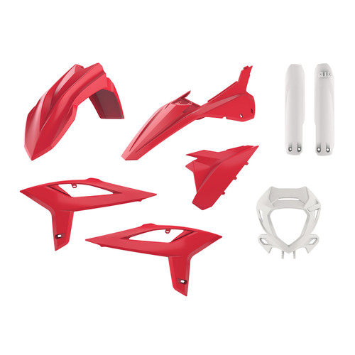 Polisport Full Enduro Kit Red for Beta - Durable Gloss Polypropylene (DGP) Plastic Replacement