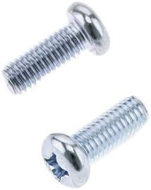 BOLT Pan Head Phillips Screw 6x1.0x16mm, Pack of 10