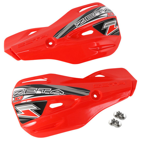 ZETA X3 Handguard Shield Red with Master Cylinder Guard - Part ZE72-0405