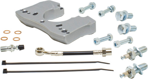HeliBars Handlebar Bridge Riser for Yamaha - Silver (Part HR09079)