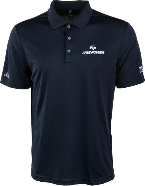 Fire Power Polo Navy/White Medium - Comfortable and Stylish Men's Polo Shirt
