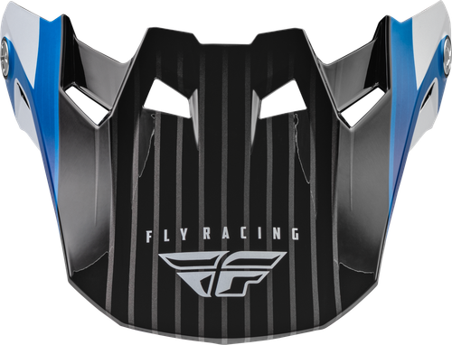 Fly Racing Formula Carbon Prime Visor Blue/White/Blue Carbon Medium/Large