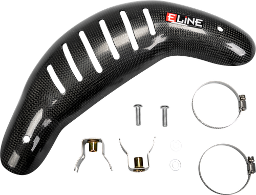 E-Line Accessories Carbon Fiber Heat Shield for Husqvarna and KTM - Part MHS45019F