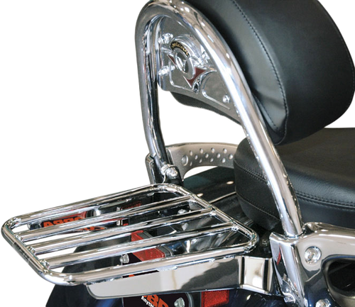 Cobra Solo Luggage Rack Tube Chrome for Kawasaki Vn900 with OEM Backrest - Part 02-4468
