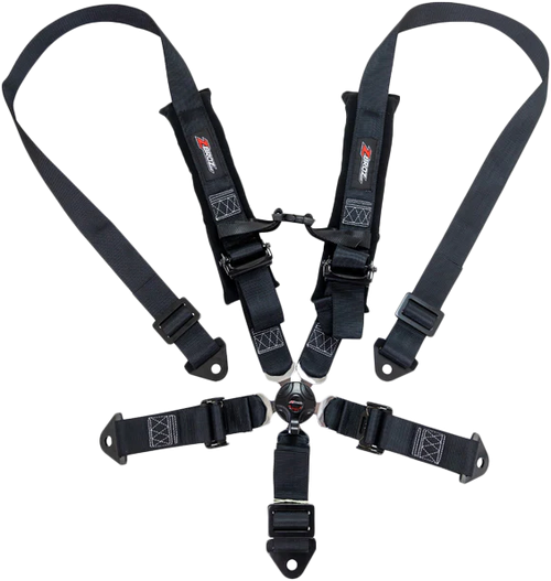 ZBROZ 2-Inch 5-Point Cam-Lock UTV Harness with Quick-Release Latch and Padded Shoulder Straps