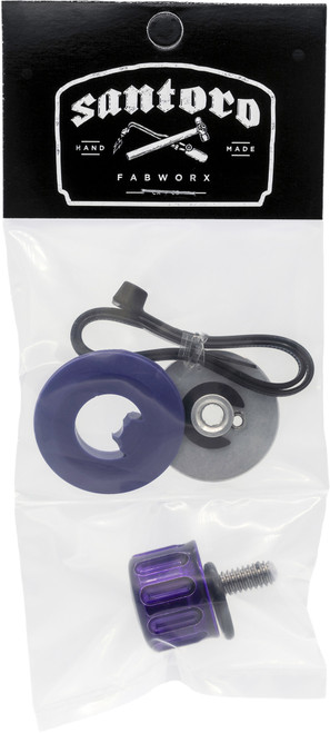 Santoro Fabworx SF20007 Purple Seat Screw with Aluminum Knob and Stainless Steel Components