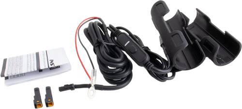KOSO AX1200M0 X Claws Heated Grips Clip-On Sleeve for 12V Motorcycles, Black