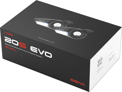 SENA 20S EVO HD Bluetooth Communication System for Motorcycles - Part Number 20S-EVO-11D