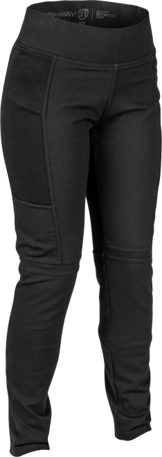 Highway 21 Phoenix Leggings Black Size 10 - Motorcycle Riding Pants with Aramid Reinforced Panels and Armor Compatibility
