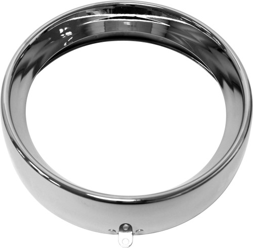 HardDrive 38-049 Frenched Headlight Trim Ring Chrome 7 Tab Style