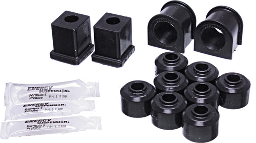 Energy Susp. 70.7002G Sway Bar Bush Kit for Front and Rear, Black Polyurethane