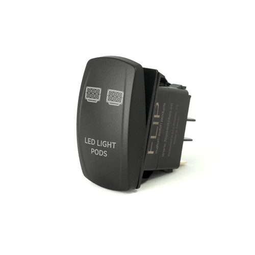 FLIP SC11-L15-WHITE Standard Rocker Switch Pod with LED Indicator