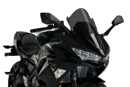 PUIG Windscreen Z Racing Dark Smoke for Kawasaki - Part Number 561-3881D