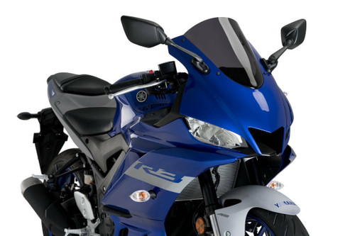 PUIG Windscreen R Racer Dark Smoke for Yamaha - Part Number 3737F