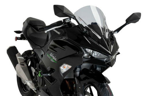 PUIG Z Racing Smoke Windscreen for Kawasaki - Part Number 22015H