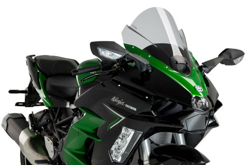 PUIG Windscreen Z Racing Smoke for Kawasaki - Part Number 21714H