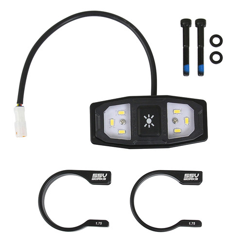 SSV Works LED Dome Light with Cage Clamps - 1.85 Inch Ring Style, Model UDLM-185