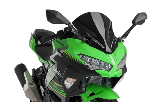 PUIG Z Racing Windscreen for Kawasaki - Black, Part Number 9976N