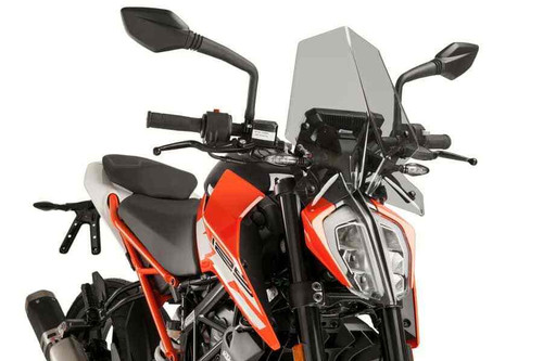 PUIG Windscreen Racing Light Smoke for KTM - Part Number 9514H