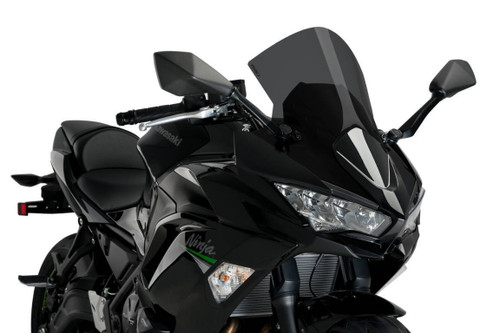 PUIG Windscreen R Racer Dark Smoke for Kawasaki - Part 3880F
