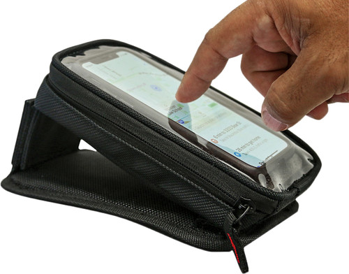 NELSON-RIGG Route 1 Magnetic Phone Holder Black - Durable UltraMax™ Polyester with UV Protection
