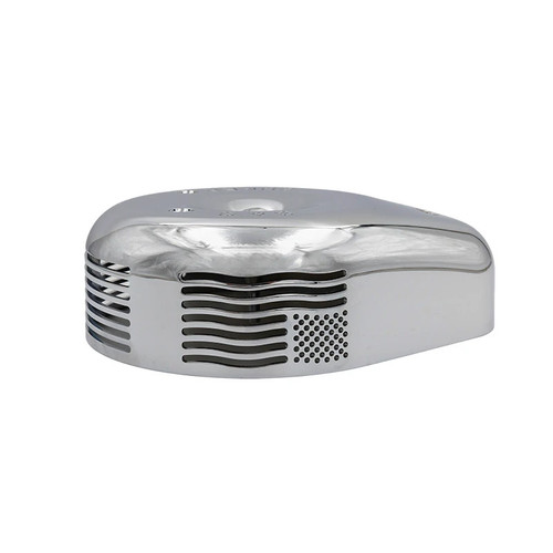 S&S Cycle Patriot Traditional Air Cleaner Cover - Chrome - 170-0840 Photo - Primary