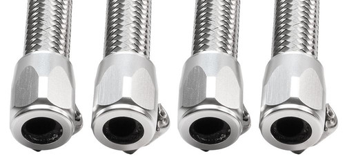 JAGG 22-JHF06-SI-4 Hose Finisher Kit, 3/8 inch, Silver Anodized (4 Pack)