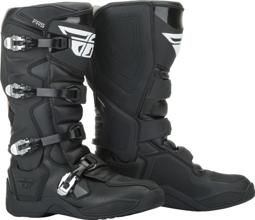 Fly Racing FR5 Boots Black Size 10 - Durable Motocross Gear for Riders