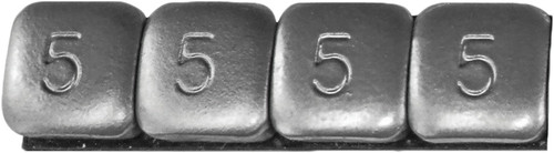 K&L 32-3494 5 Gram Silver Steel Stick-On Wheel Weights - 360 Pack