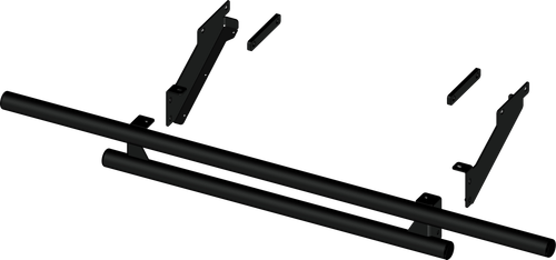 KFI JD XUV/HPX Rear Dirt Bike Bumper - Durable Steel Construction with Black Wrinkle Finish