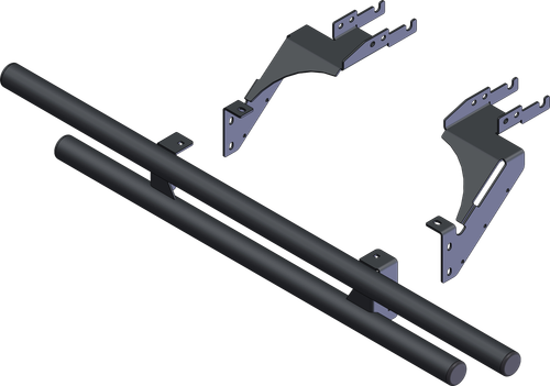 KFI Rear Duratuff Bumper Part 102085 – Steel Construction with Black Wrinkle Finish