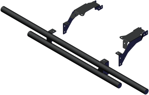 KFI Rear DT Bumper Part Number 102075 – Durable Steel Construction with Black Wrinkle Finish
