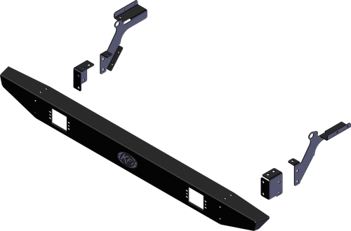 KFI Rear Bumper Hon Part Number 101590 – Durable Steel Construction with Black Wrinkle Finish