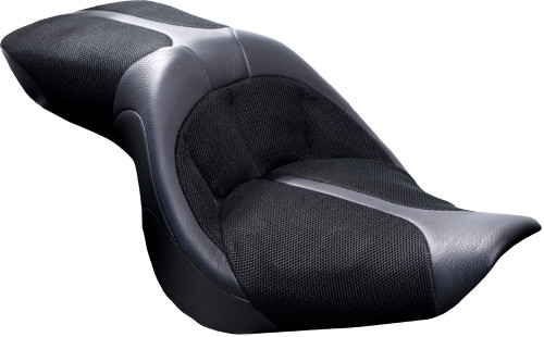 Danny Gray TourIST 2-Up Air Seat for FXST `06-`10, FLSTF/B `07 - Comfortable Long-Haul Motorcycle Seating