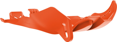 POLISPORT Fortress Skid Plate with Link Protector for Off-Road Motorcycles - Orange, Part 8469000002