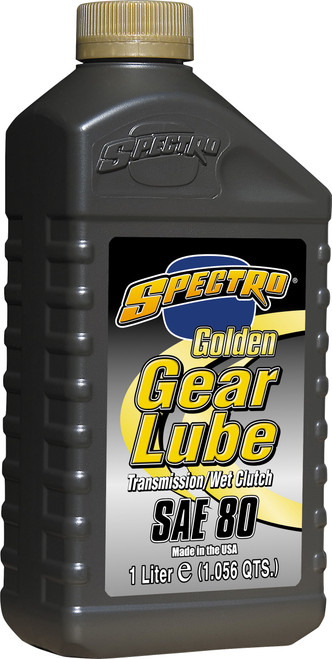 Spectro Golden Gear Lube 80W 1L - High-Performance Motorcycle Gear Oil